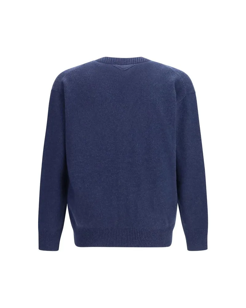Prada Re-Cashmere Cardigan — Blue Blue