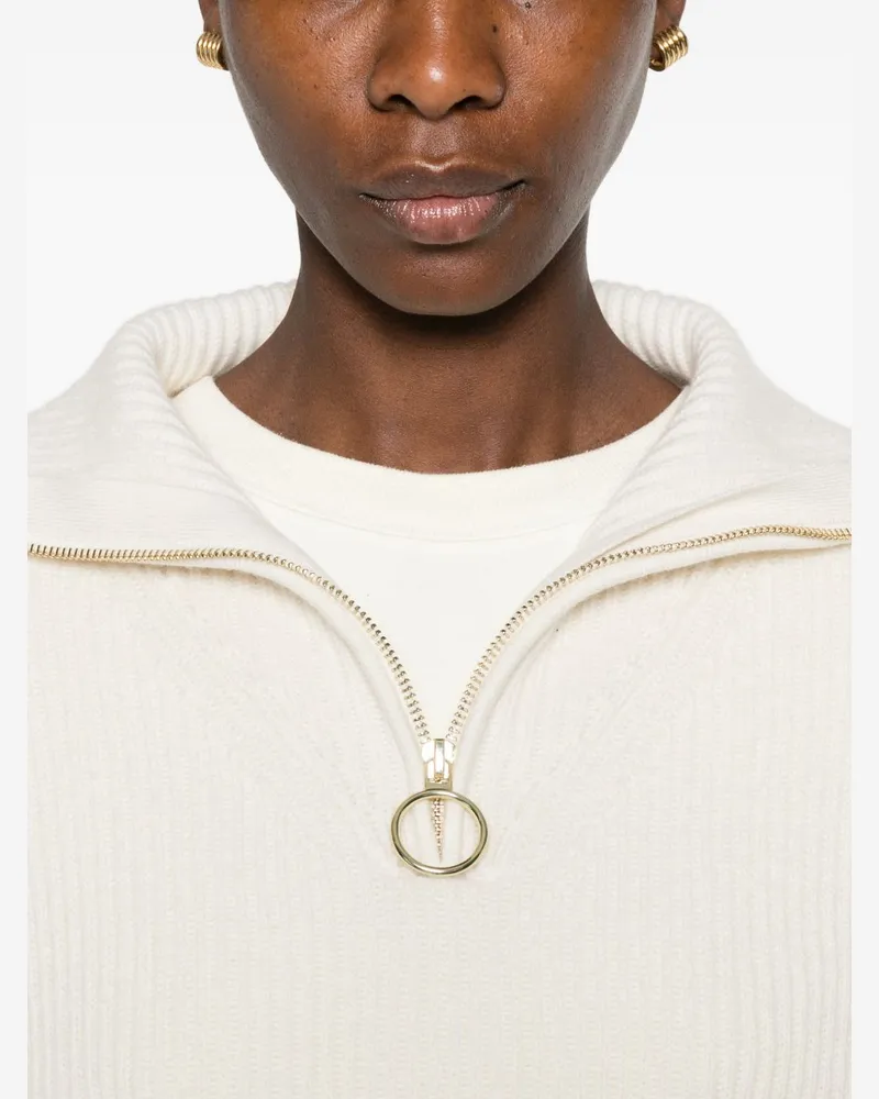 forte_forte Wool-Cashmere Blend Sweater — White White