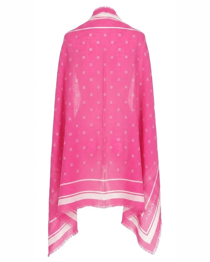 Givenchy Women's Bicolor Cashmere Scarf Pink