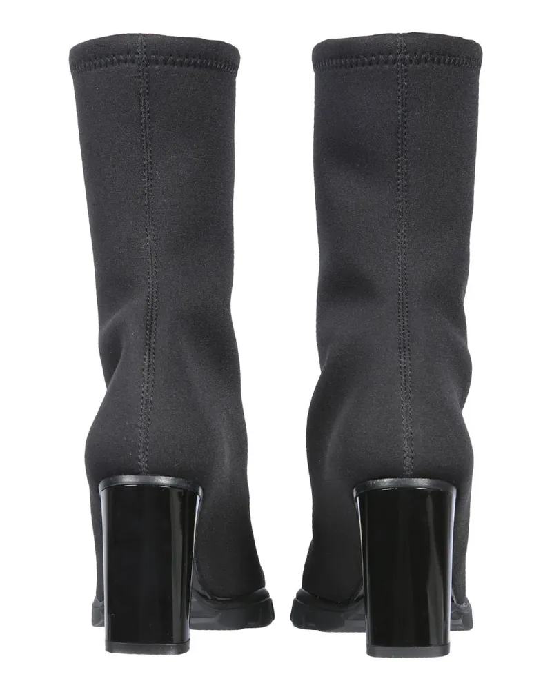 Alexander McQueen Rubber Slim Tread Boots — Black Black