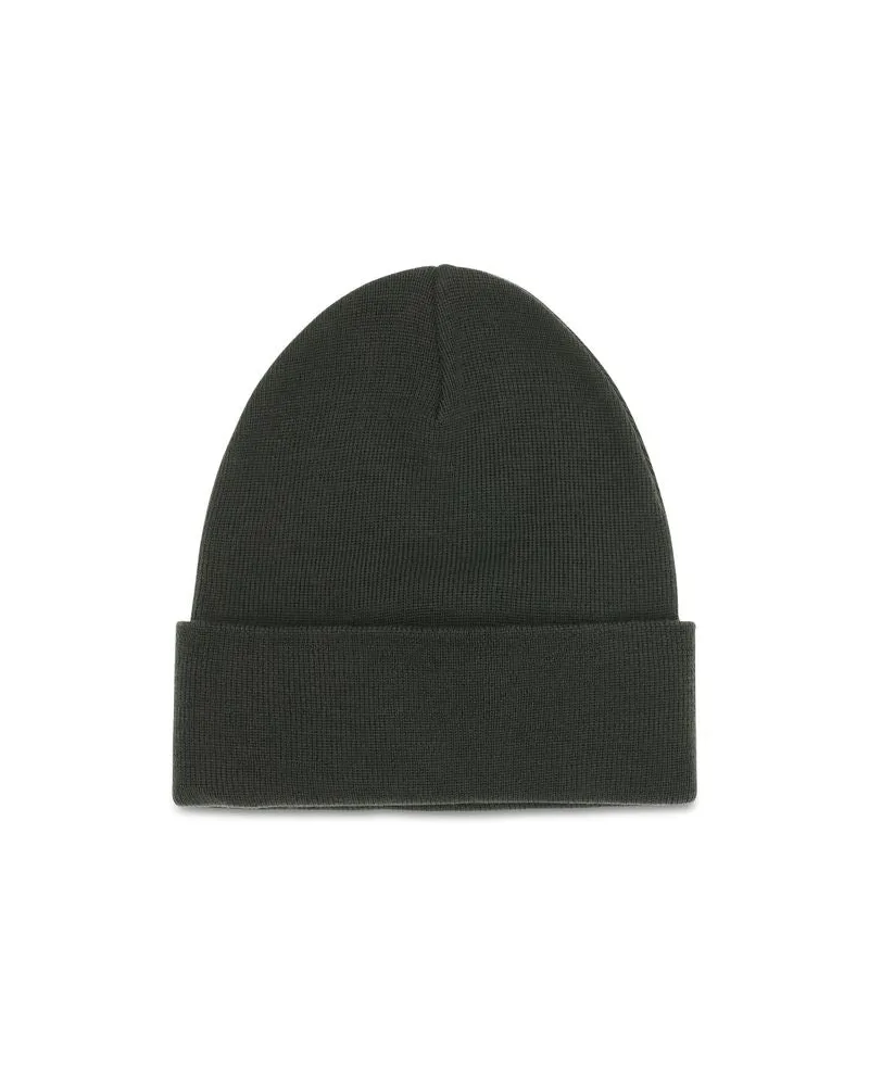 Moncler MOL20973B0001309974826BB Wool Rib-Knit Beanie — Black Black