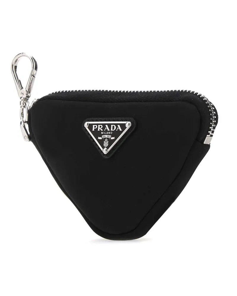Prada Men's Black Nylon Trick Key Chain F0002 Poliammidericiclata Portachiavi Keychains Black