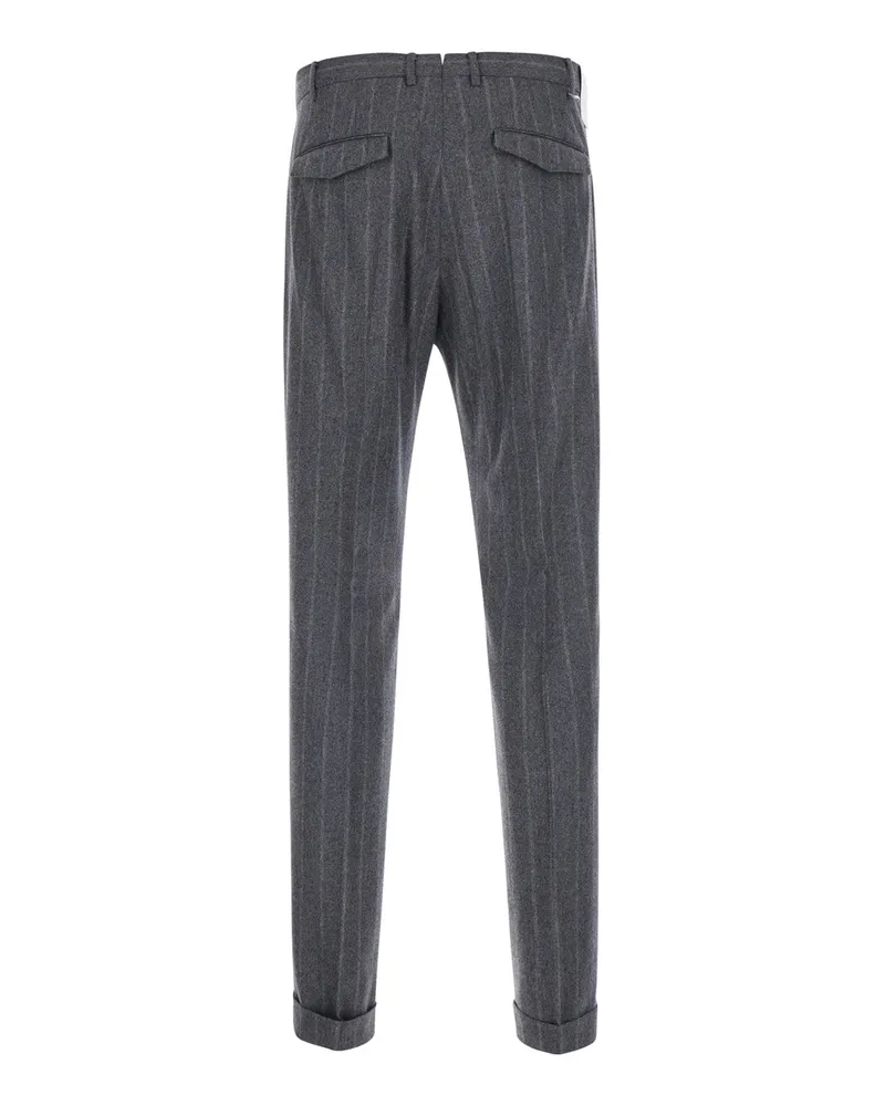PT TORINO Men's Trousers Wool-Blend Grey Wool Blend Gray
