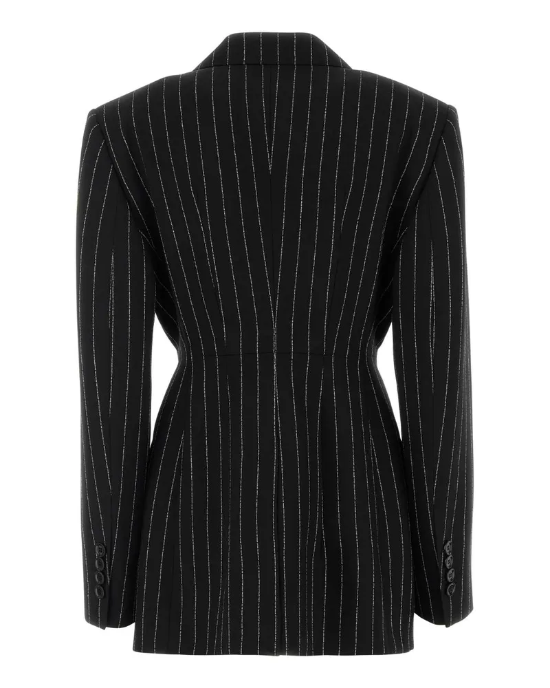 Dolce & Gabbana Pinstriped Virgin Wool Blazer Rigato