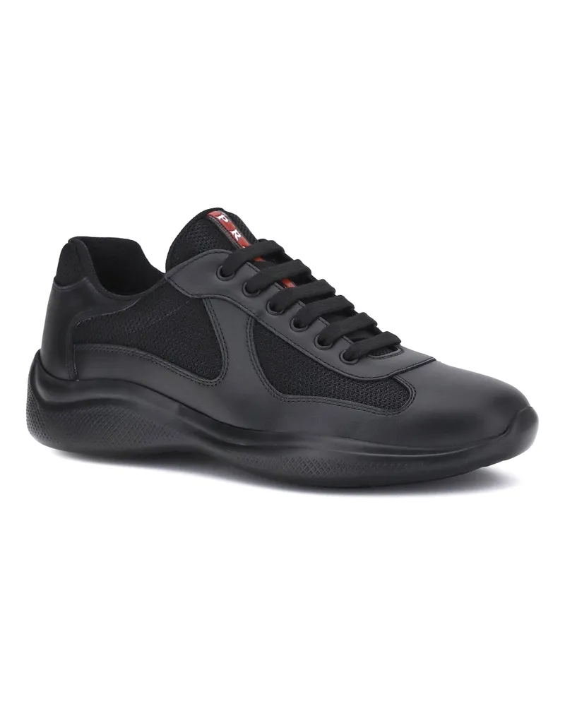 Prada Men's Americas Sneakers Nero Lace Up Black