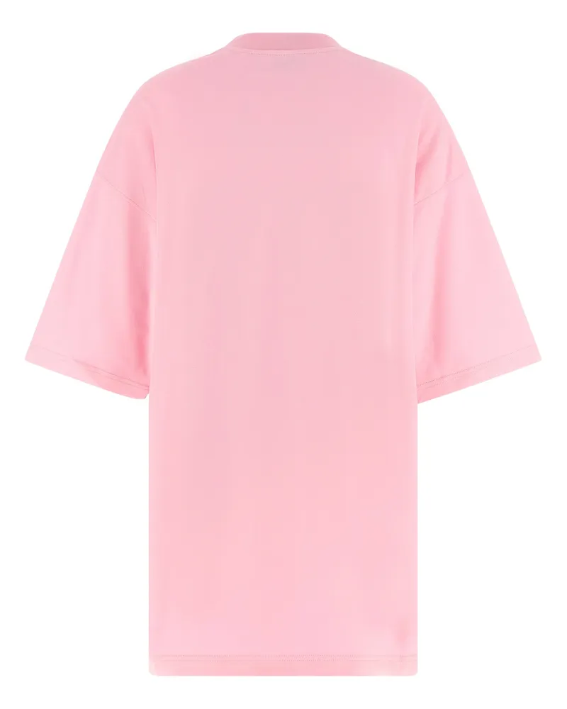 Moschino Women's Multicolor Cotton Short Dress Pink