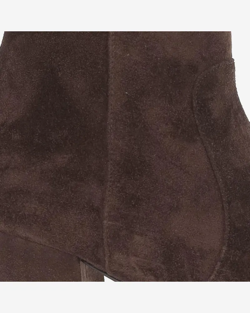Valentino Garavani Women's Boots Suede Dark Brown Brown