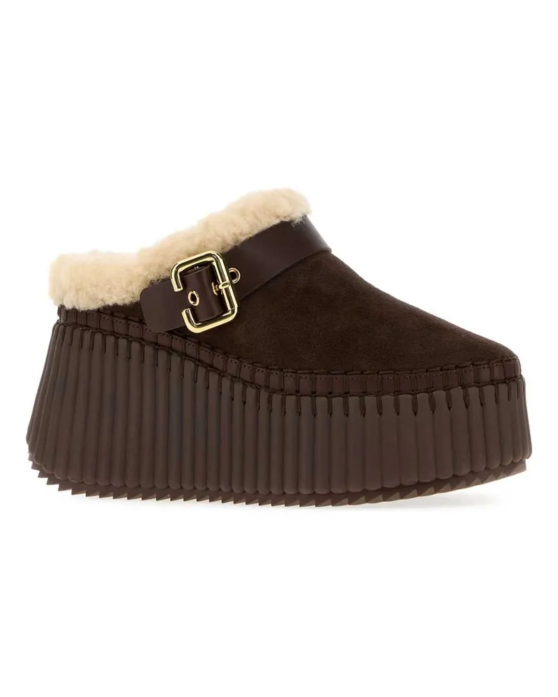 Chloé Nama Slipper — Brown Brown