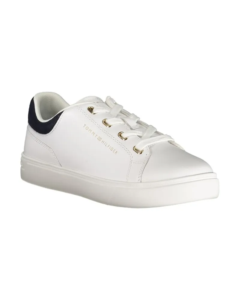 Tommy Hilfiger Leather and Polyurethane Low-Top Sneaker — White White