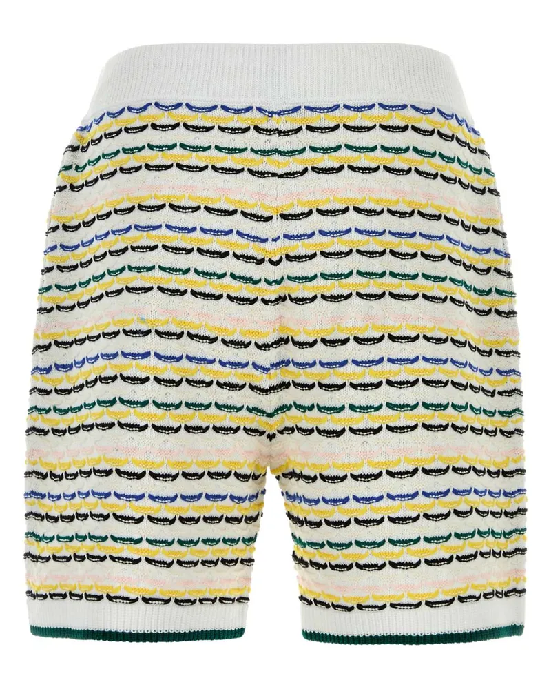 Casablanca Paris Men's Embroidered Cotton Bermuda Shorts Multi Exterior Multicolor