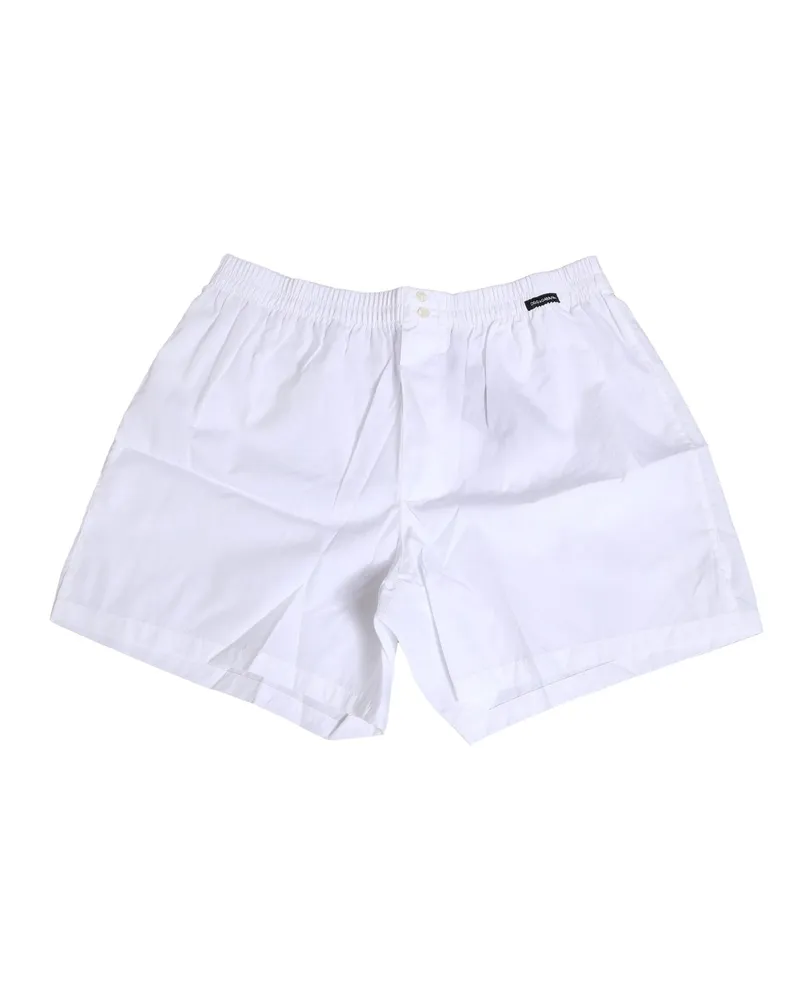 Dolce & Gabbana Men White Cotton Regular Boxer Shorts Underwear White