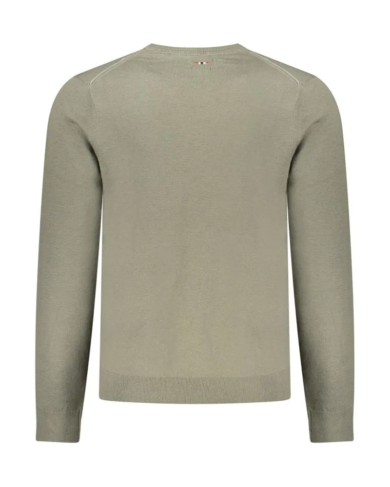 Napapijri Crew Neck Wool Sweater — Green Green