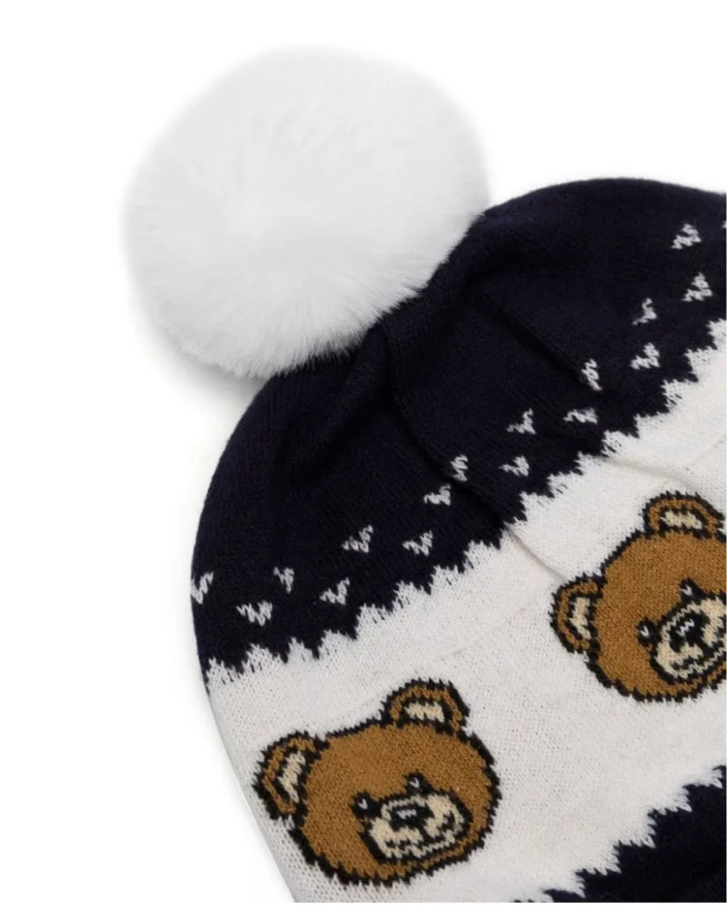 Moschino MUX04FK_LHE4340016 Beanie — Blue Blue