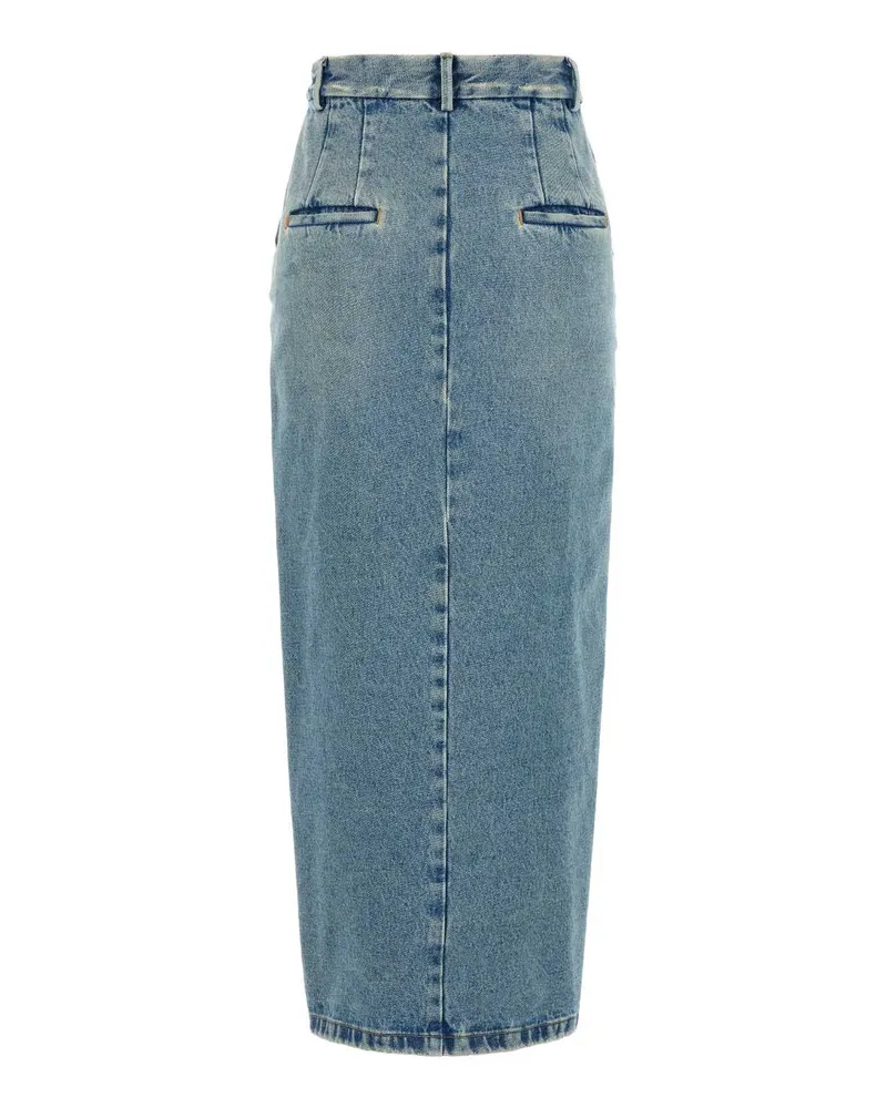ARMARIUM Women's Denim Lula Skirt Lightblue Exterior: Cotton Gonne Blue