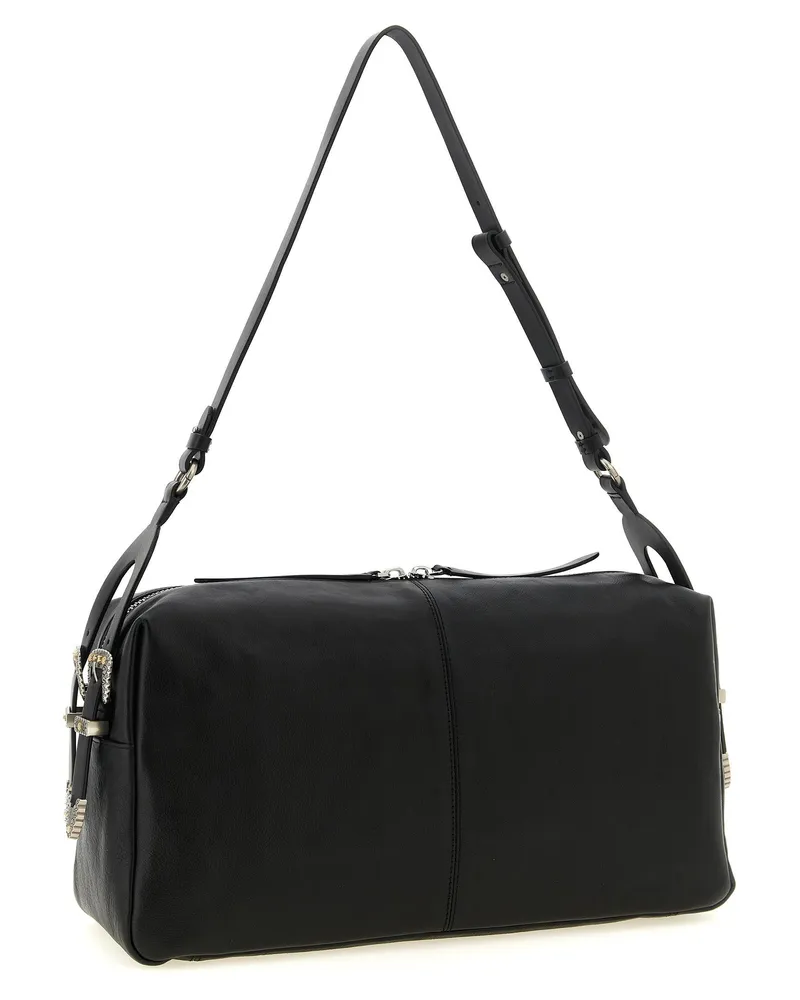 Pinko Keeper Shoulder Bag — Black Black