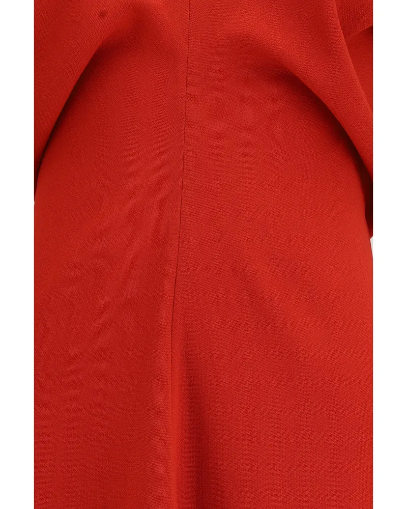 Totême Women's Dress Slouch Waist Wool Poppy Red