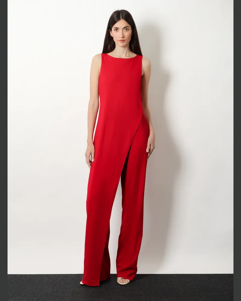 Max Mara Women's Jumpsuit Mxebello Viscose Red Dress Red