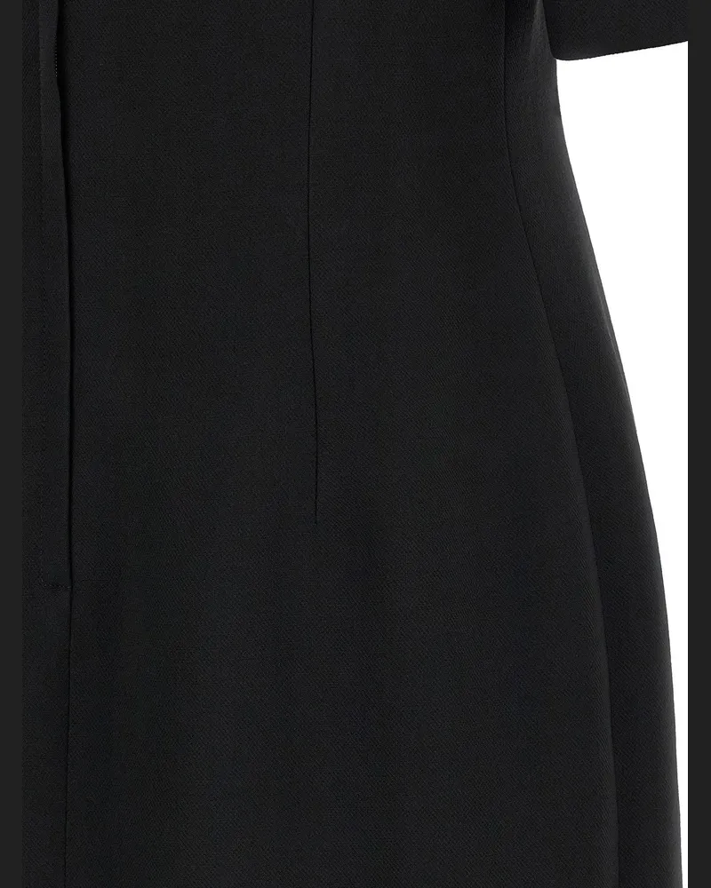 Dolce & Gabbana Double Crêpe Wool Dress — Black Black