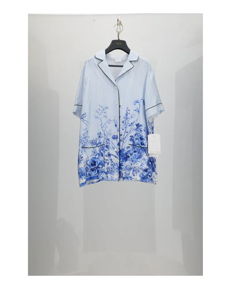 Dior Women's Jacket Blue Silk Blue