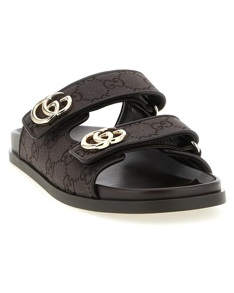 Gucci Doppia G Slides — Black Black