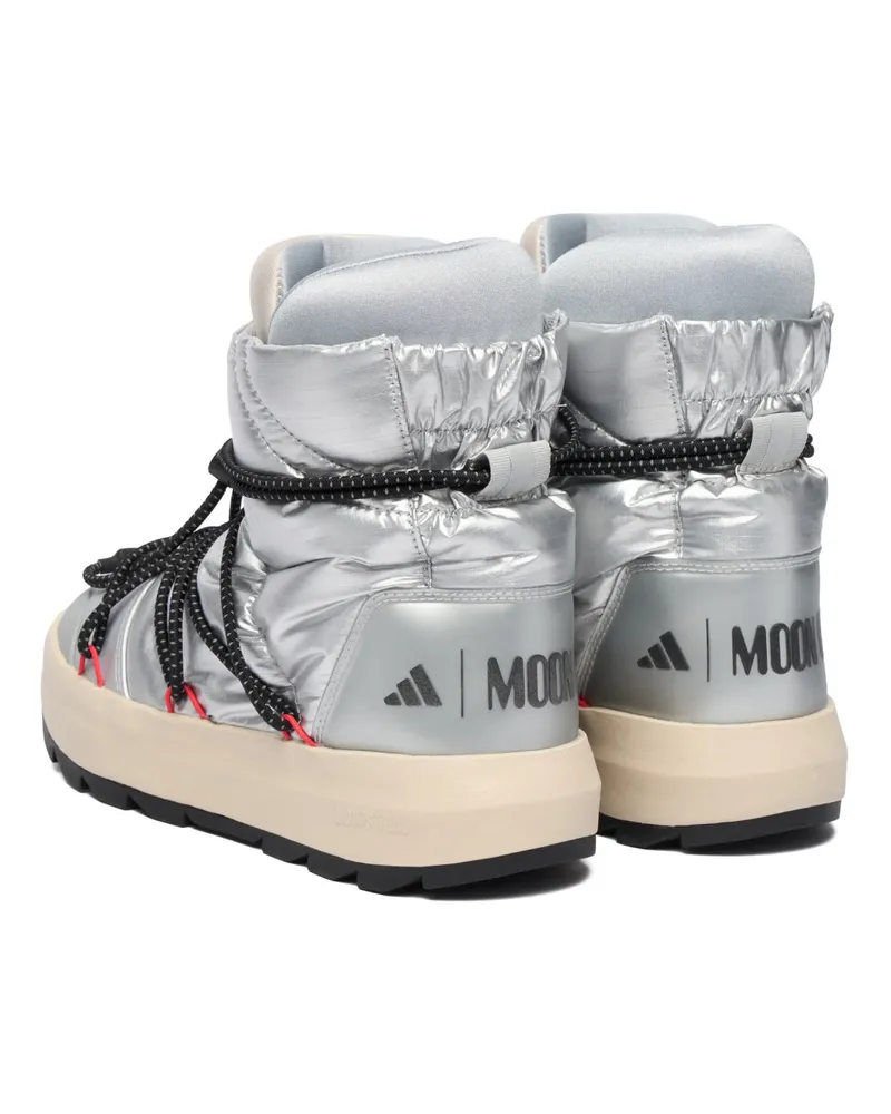 Moon Boot Women's Adidas X  Ace Mid Silver Shoes Silver