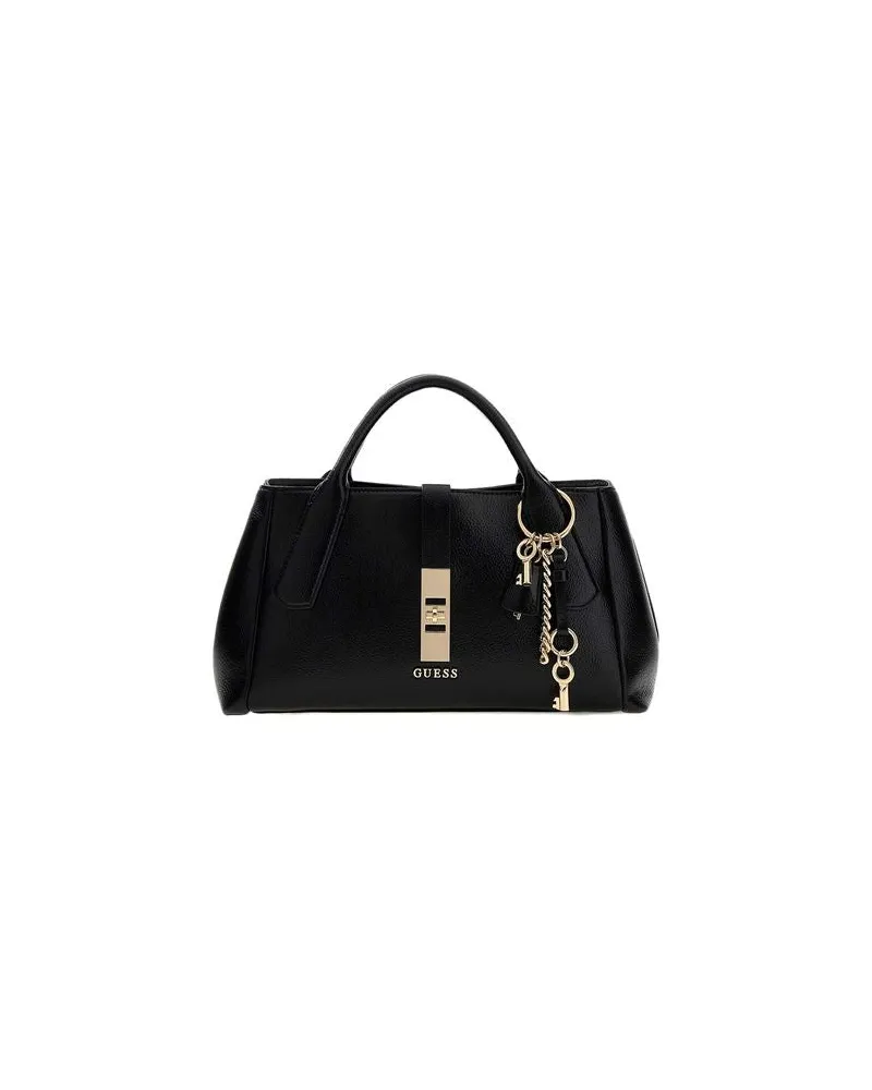 Guess Women's Satchel Bag Black Polyurethane - Satchel-Bags Black