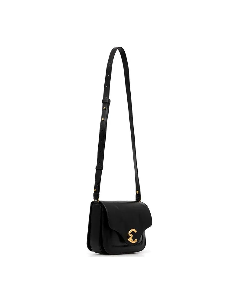 Coccinelle Women's Handbag Black Calf Split Bags - Handbags Black
