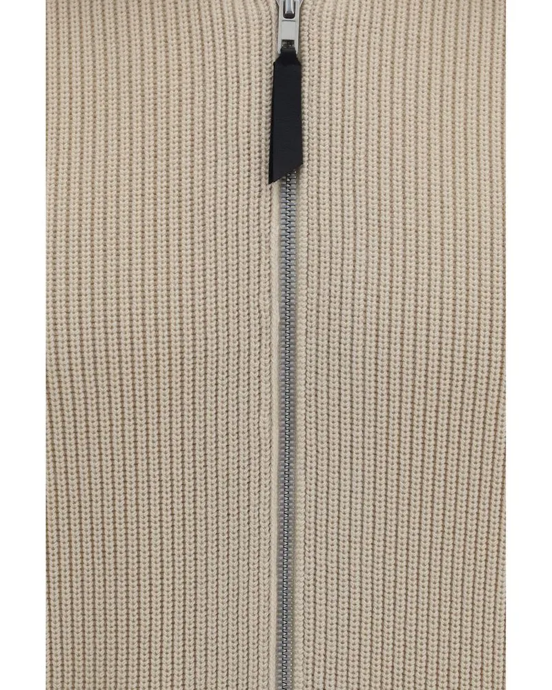 Maison Margiela Men's Beige Wool Oves Aries Sweatshirt Clothing Beige