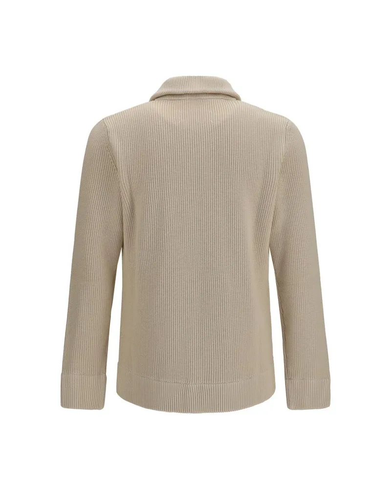 Maison Margiela Men's Beige Wool Oves Aries Sweatshirt Clothing Beige
