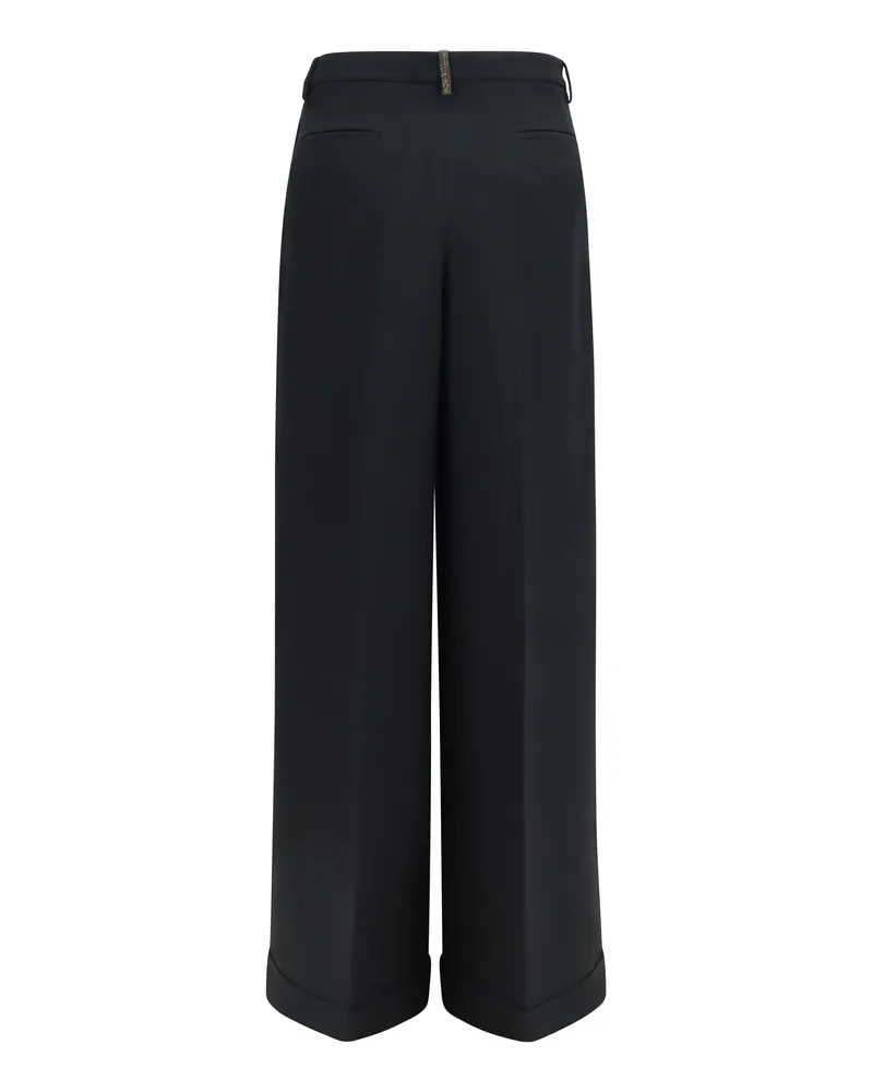 Fabiana Filippi Wide Leg Trousers — Black Black
