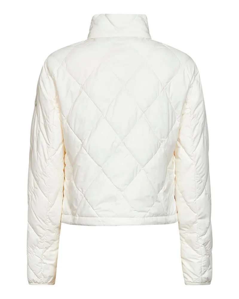 Burberry Women's Quilted Bramford Packable Jacket Ivory Polyamide Bomber White