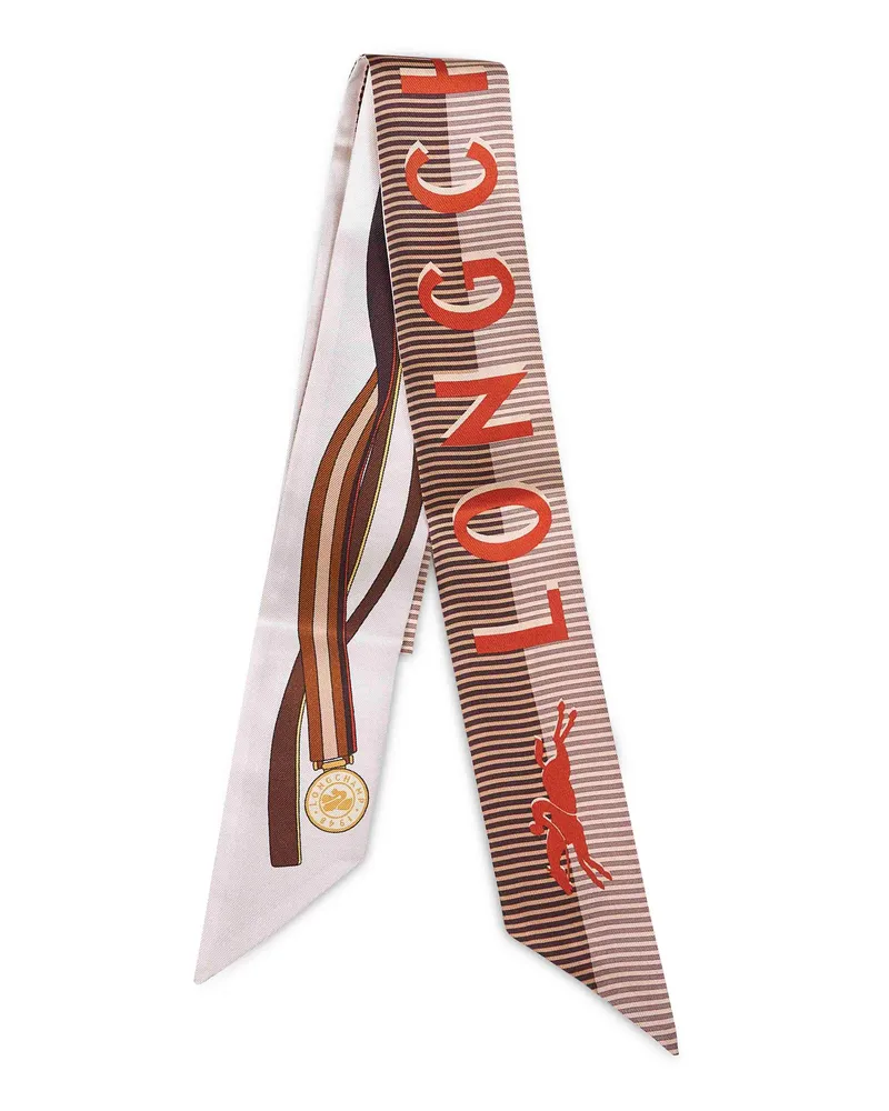 Longchamp Women's Headband Scarf A Toute Allure Silk Multicolour Scarfs Multicolor