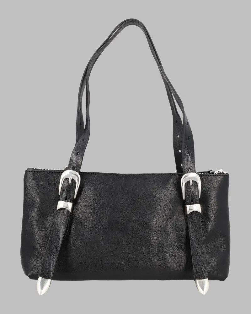 Our Legacy Leather Shoulder Bag — Black Black