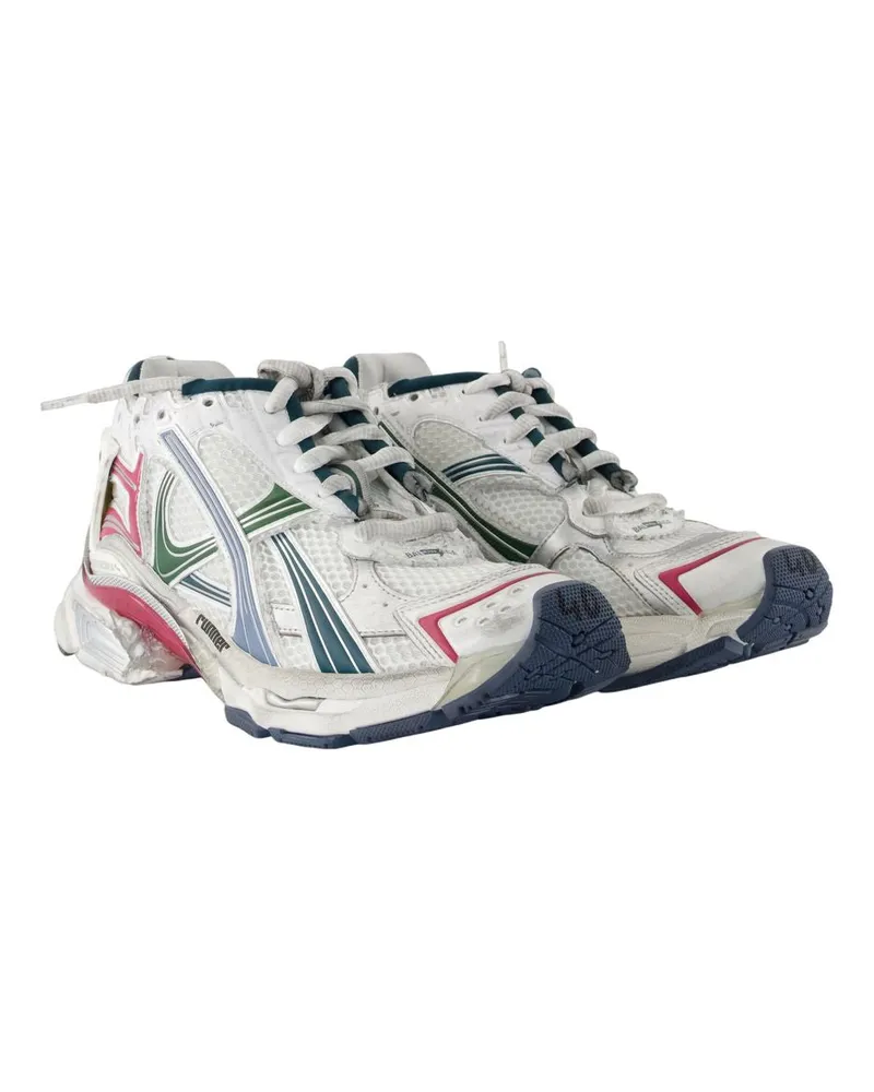 Balenciaga Women's Runner Sneakers -  Synthetic White Shoes White