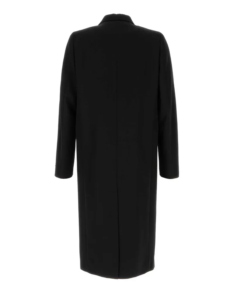 Prada Men's Black Wool Overcoat Nero Cappotti Coat Black
