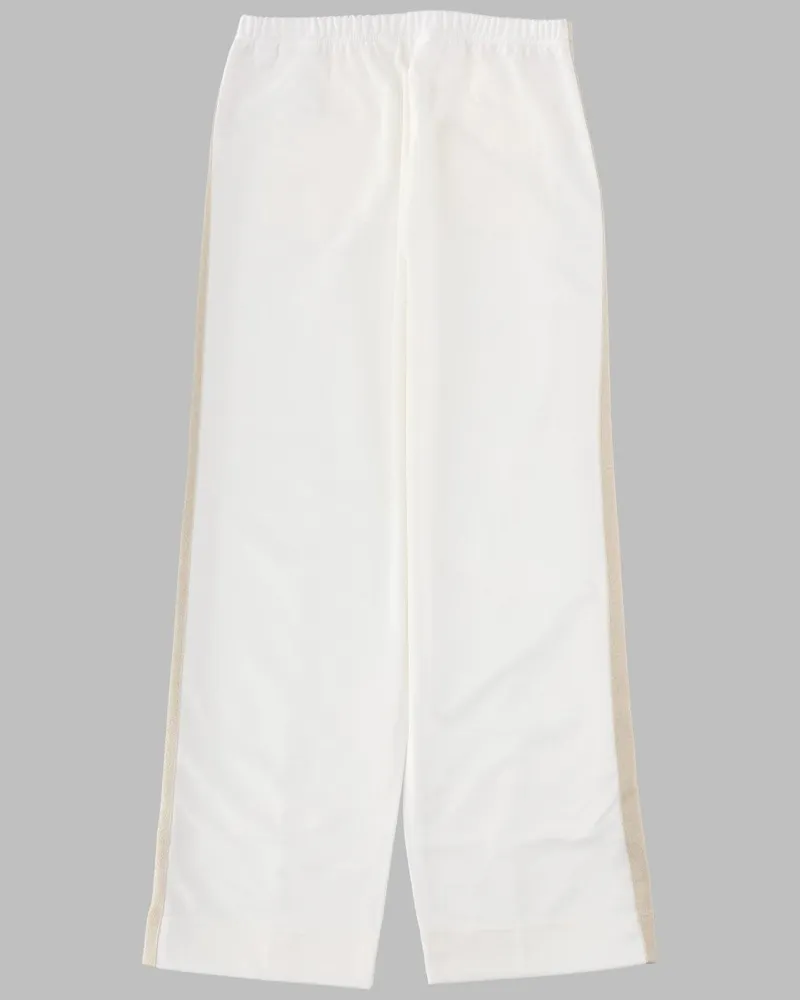 Palm Angels Wide-Leg Track Trousers — White White
