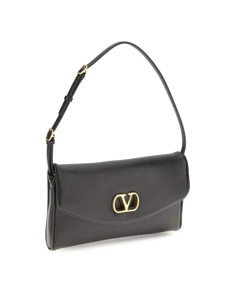 Valentino Garavani Women's Brown Calf Leather Bos Taurus Shoulder Bag Brown