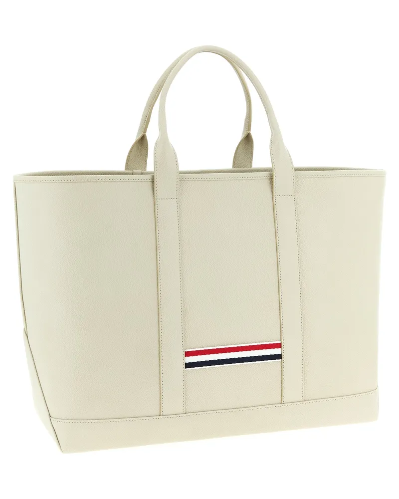 Thom Browne Women's Tote White Pebble Grain Calfskin White