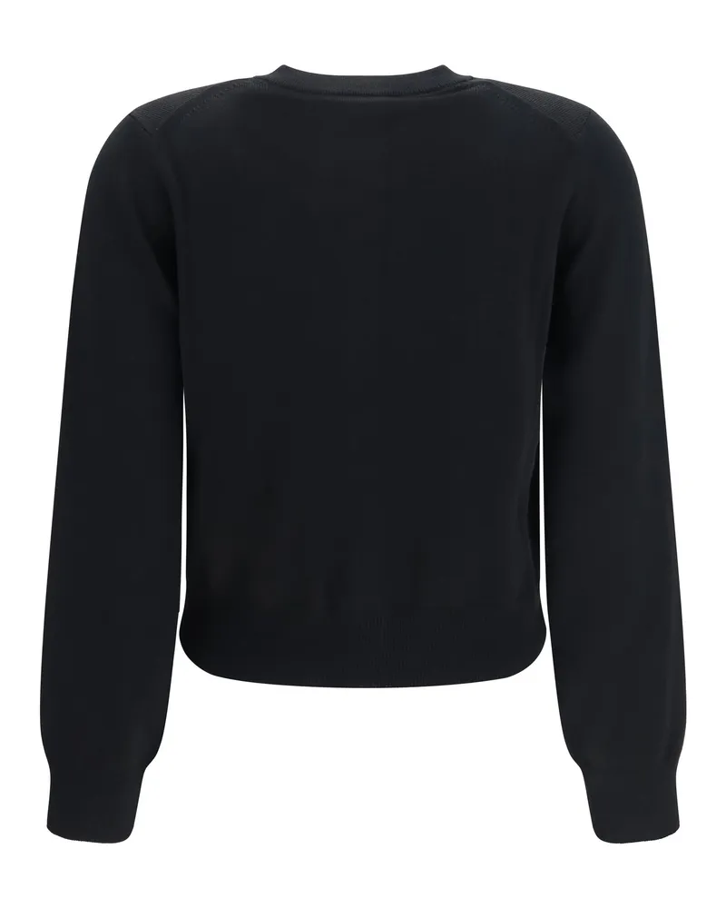Kitsuné Baby Fox Cardigan — Black Black