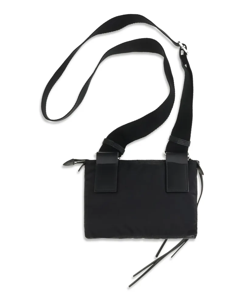 Maison Margiela Men's Zip Camera Shoulder Bag Black-Black Nylon Black/black Black