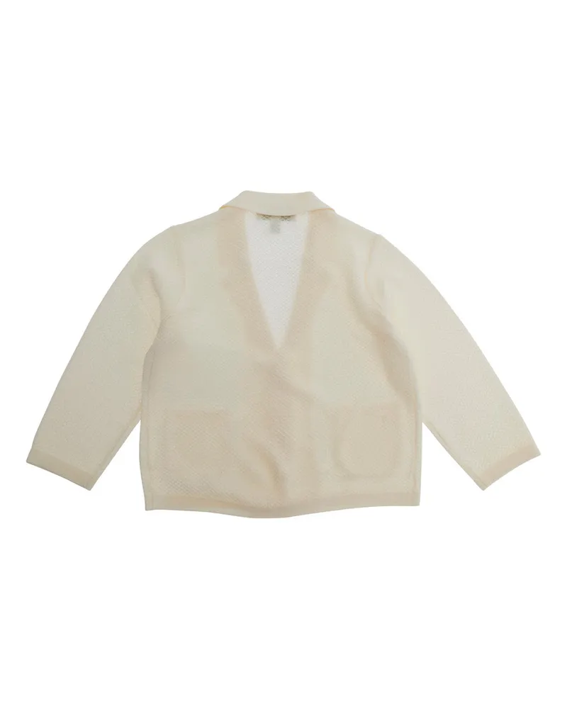 Emporio Armani Unisex Blazer Beige Viscose Blazers Jacket Beige
