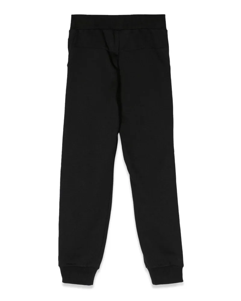 Balmain Logo-Band Cotton Joggers — Black Black