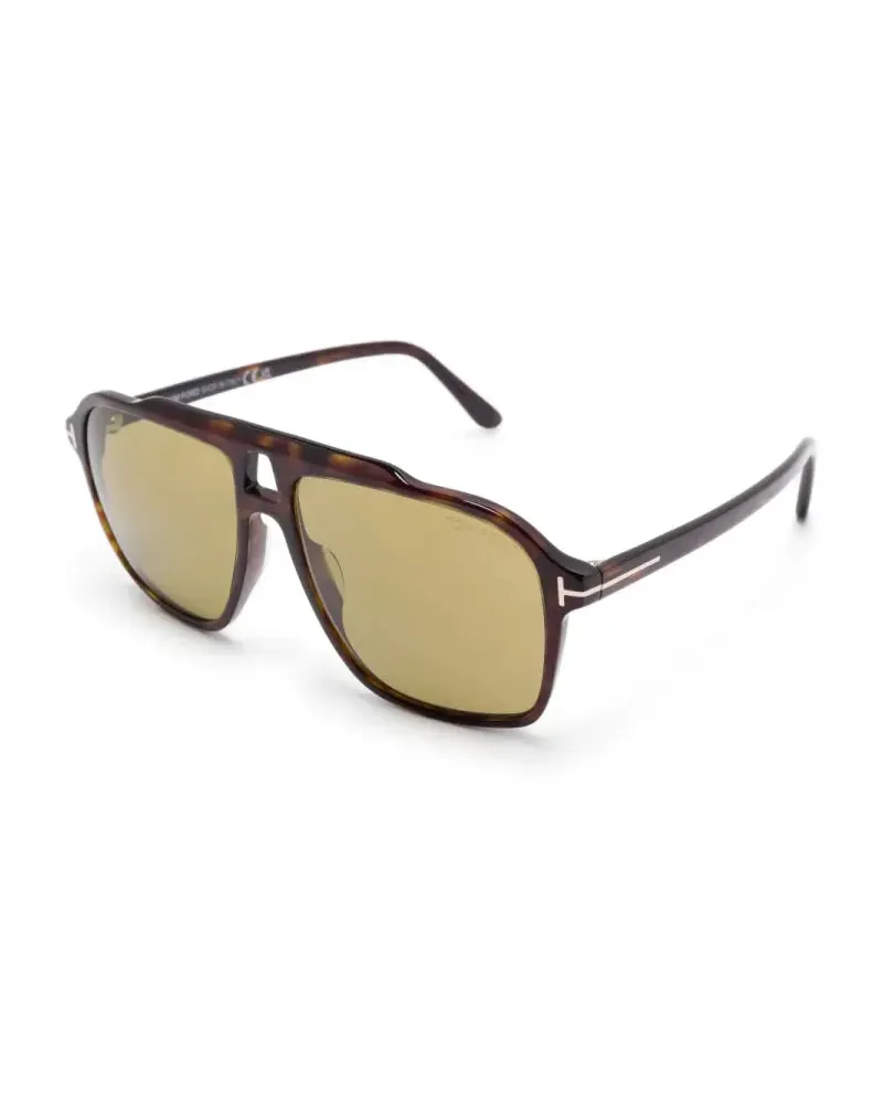 Tom Ford FT1209 Tortoiseshell Acetate Sunglasses — Brown Brown