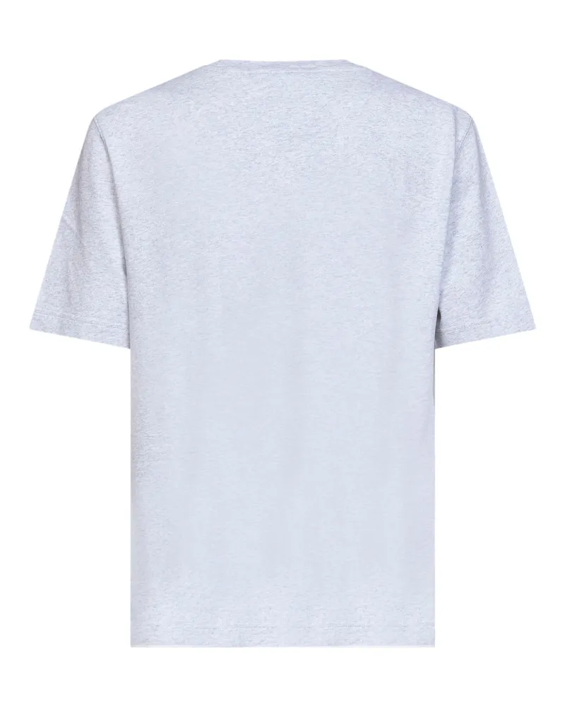 Jacquemus Men T-Shirt The Gros Grain Grey Cotton T-Shirts And Polos Gray