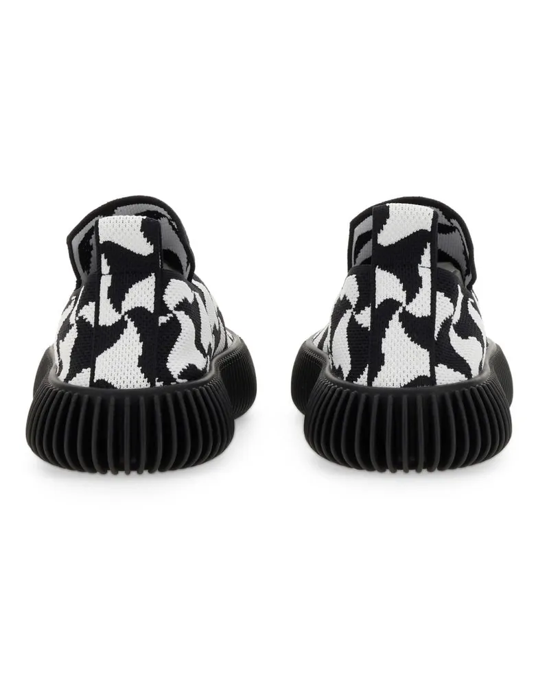 Bottega Veneta Knit Slip-On Sneakers — Black Black