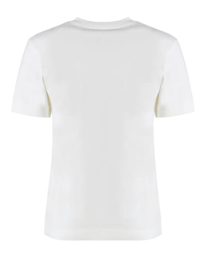 Jacquemus Grosgrain-Trim Cotton T-Shirt — White White