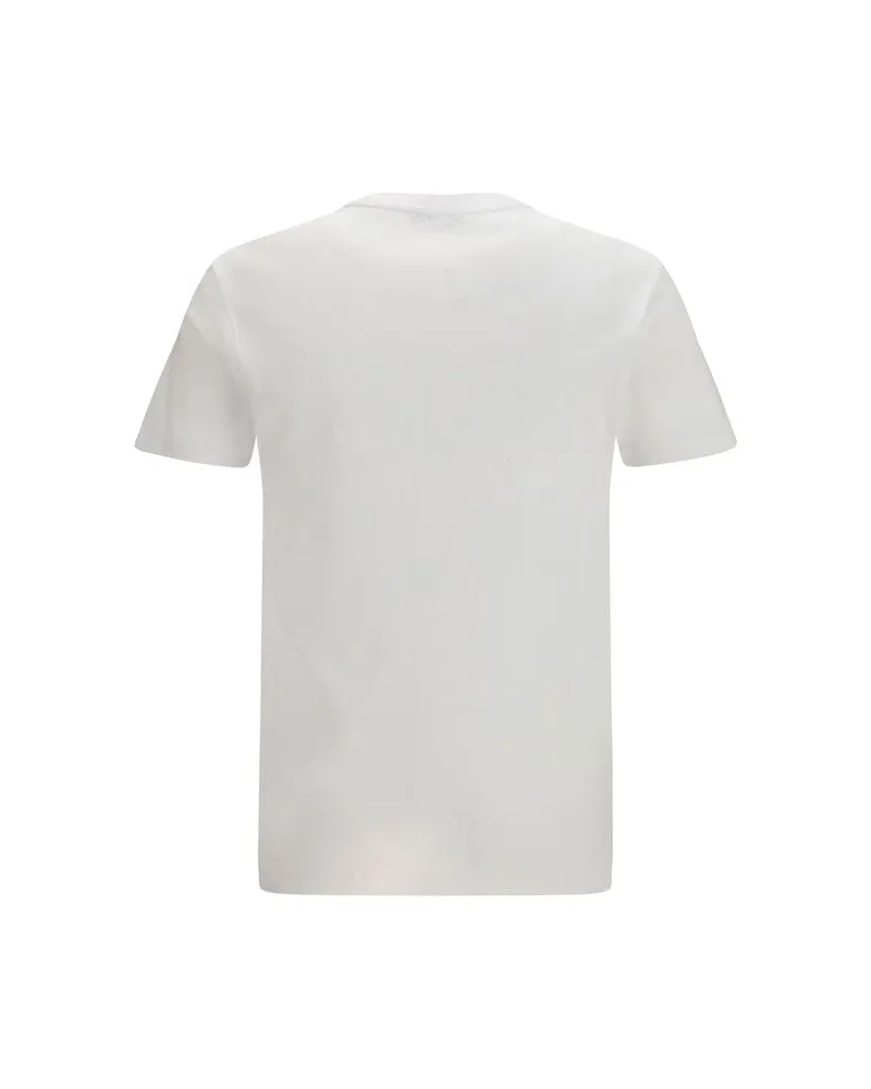 Tom Ford Men White Cotton T-Shirt White
