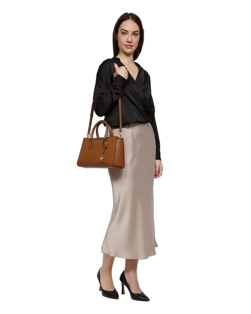 Michael Kors Women's Satchel Luggage Leather Satchel-bags Brown