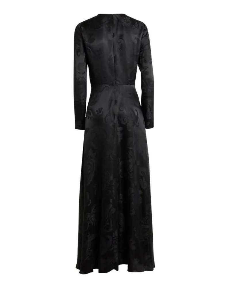 Etro Paisley Jacquard Dress — Black Black