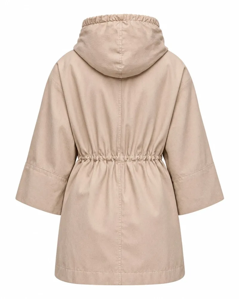 Moncler Cotton Cape — Beige Beige